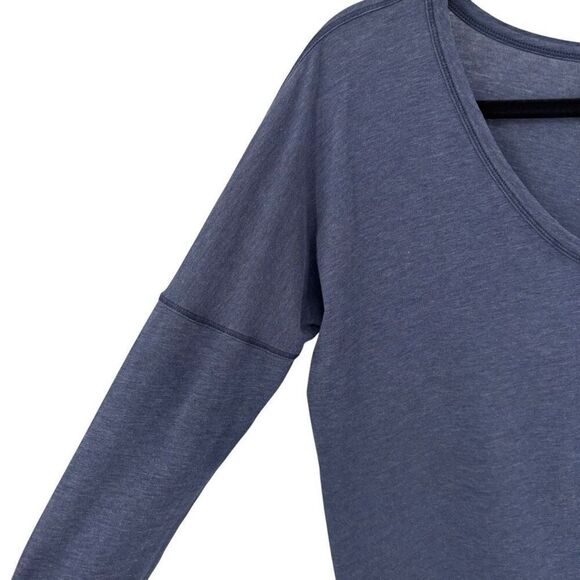 Lululemon Flip Your Dog Long Sleeve II Tee Heathered Hero Blue - Picture 4 of 6